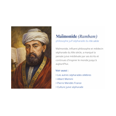 Maïmonide (Rambam) : philosophe et maître du judaïsme sépharade