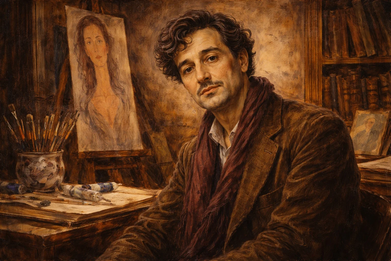Amedeo Modigliani artiste juif sepharade italien
						